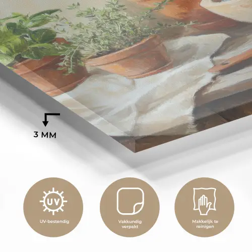 Potten - Kruiden - Hout plexiglas 5mm klein -sfeer2
