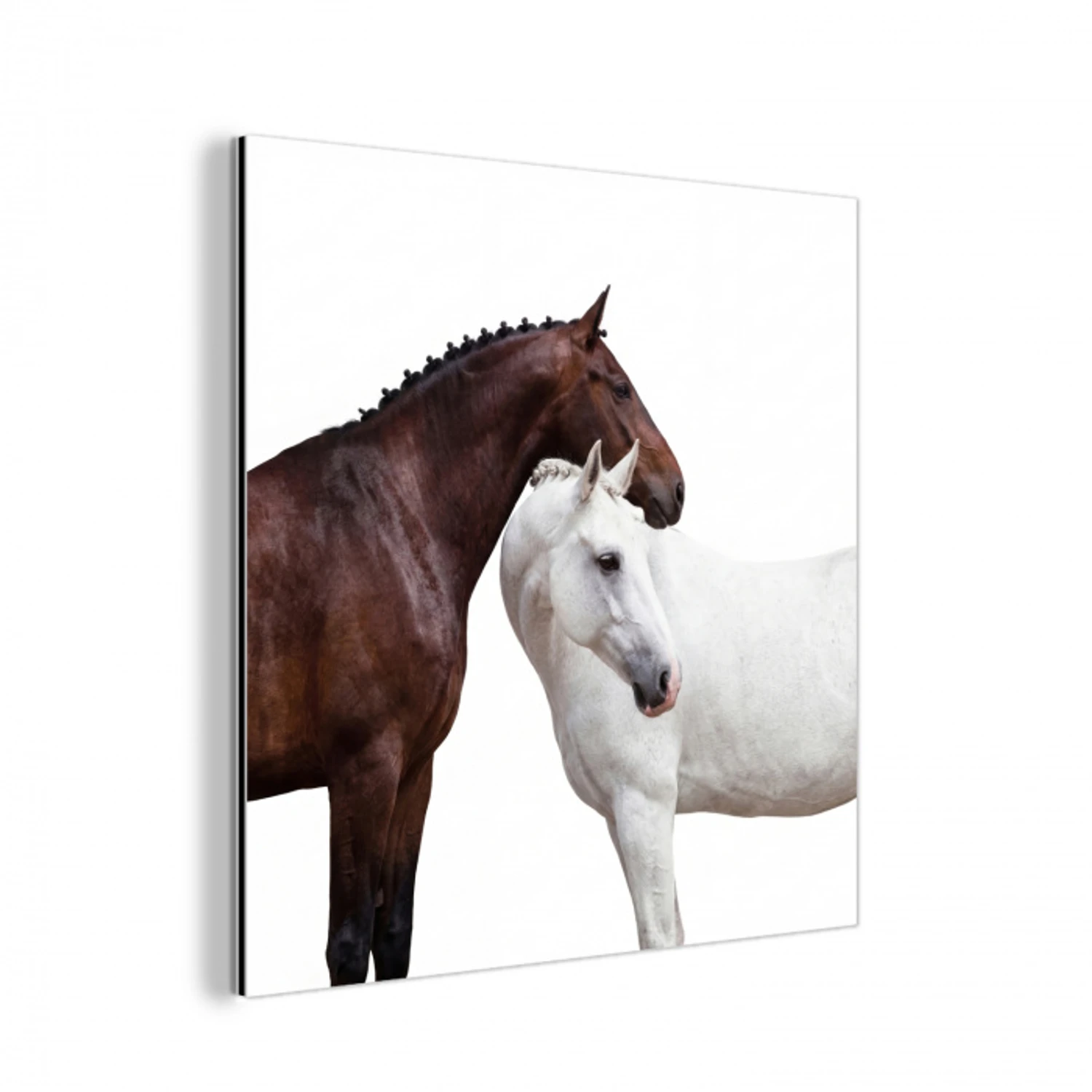 Paard - Modern - Balans aluminium wit klein -3d