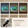 Sportauto - Groen - Snelheidslijnen - Neon Light Box met batterij (Wandlamp kind) middel -USP_lichtkleurNL