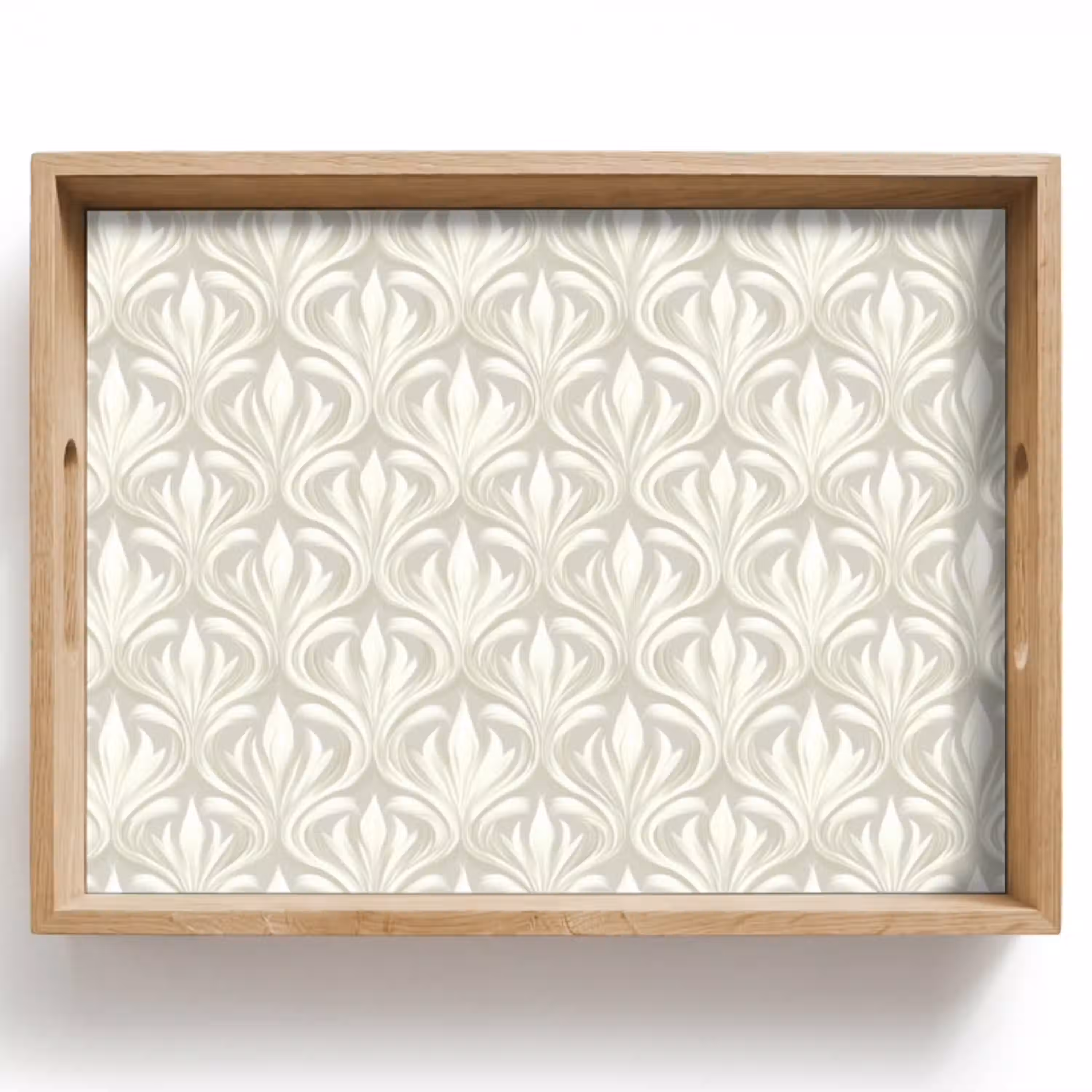Barok - Patroon - Beige Dienblad Rechthoek middel 911 -z3d_shopping