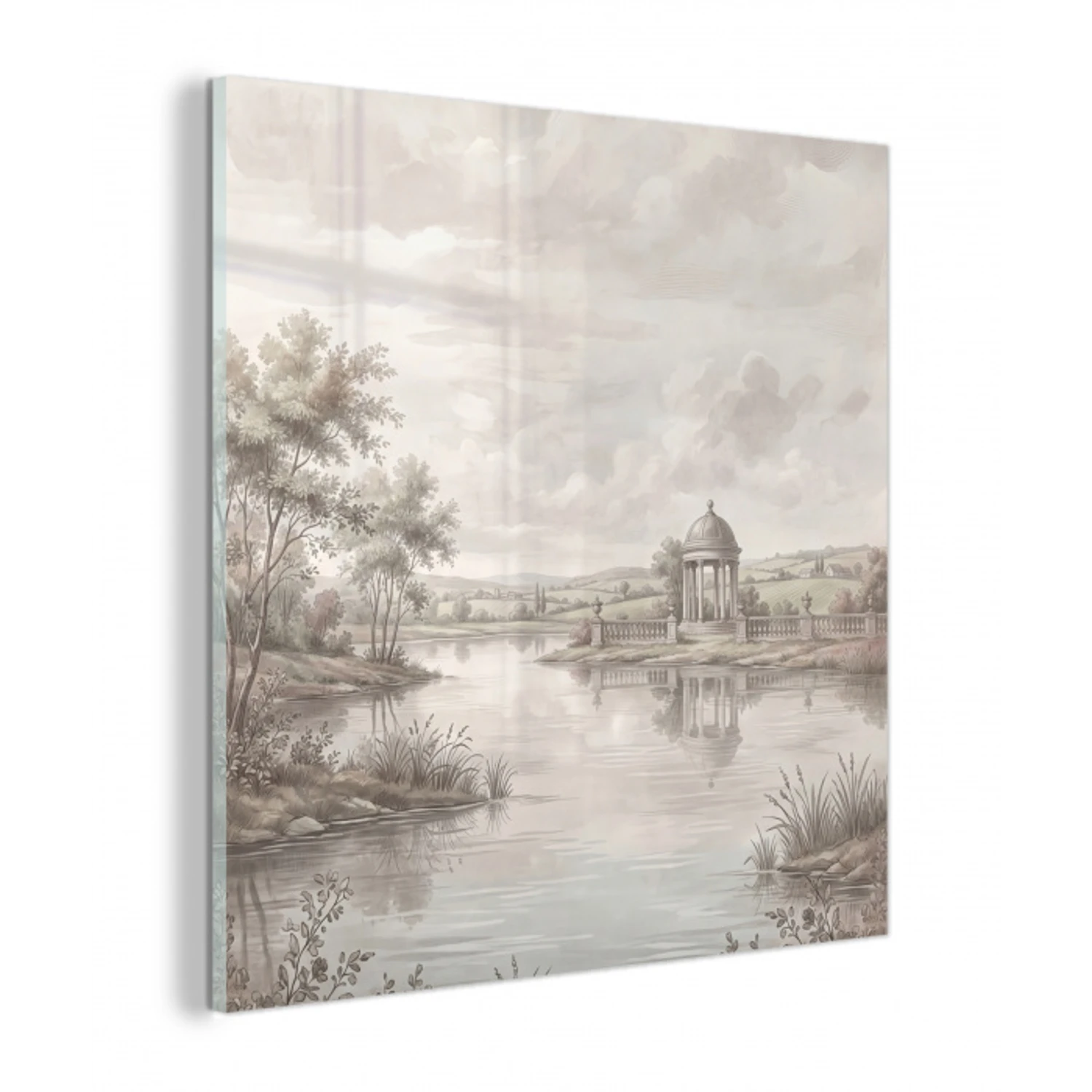Landschap - Water - Natuur - Sepia plexiglas 5mm klein -z3d