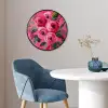 Bloemen - Verf - Roze Fotolijst rond zonder passe partout klein -sfeer2