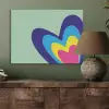 Hartjes - Kleurrijk - Valentijn PET vilt klein -sfeer2