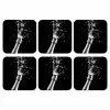 Champagne - Zwart - Spetters - Popping onderzetter kurk middel -3d
