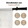 Theekop - Bladeren - Blauw Wandkleed katoen klein -sfeer2