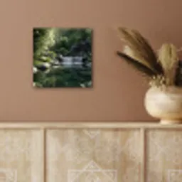 Beek - Waterval - Natuur - Groen aluminium wit klein -sfeer4