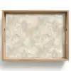 Beige - Reliëfstructuur - Natuursteen Dienblad Rechthoek middel 911 -z3d_shopping