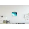 Marmerlook - Blauw - Goud - Luxe - Glitter - Marmer textielposter latten blank klein -kinderkamer