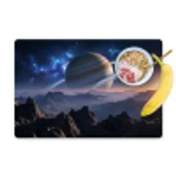 Fantasy - Kosmos - Landschap Placemat vinyl groot -zzzproduct_Kitchenyeah-website