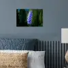Bloemen - Blauw - Dennenboom poster papier klein -sfeer2