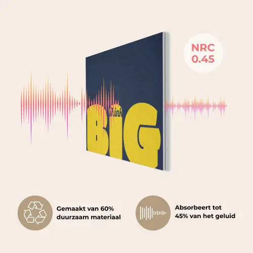 Think big - Blauw - Geel PET vilt klein -USP_NL