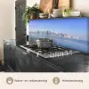 Skyline - Blauw - Zee - Gebouwen - Stad keuken achterwand 2 middel -usp_NL