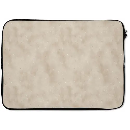 Structuur - Spikkels - Beige laptophoes neopreen klein 279 -zkaufland3dotto