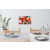 Vormen - Kleurrijk - Abstract - Vlakken Muursticker klein -eettafel