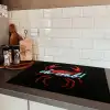 Krab - Rood - Neon - Quote Inductie beschermer vinyl 3mm klein -sfeer3