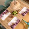 Paars - Abstract - Verf - Goud Placemat vinyl groot -zzsfeer5_Kitchenyeah-website