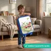 dieren op een boederij Kinderkoffer - Blauw klein -sfeer2_NL