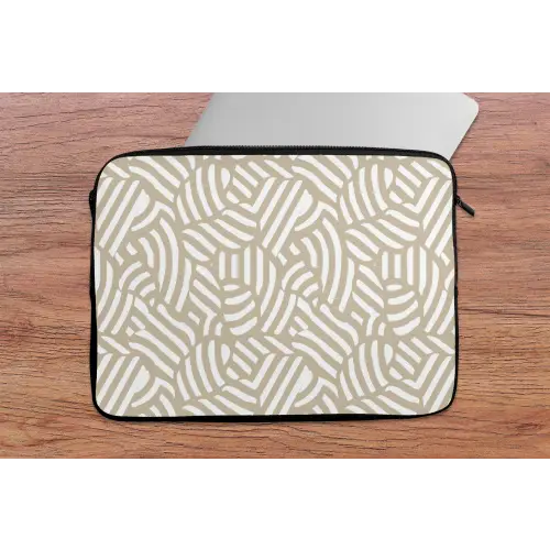 Abstract - Modern - Beige laptophoes neopreen klein 279 -tafel