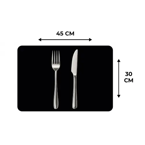 Bestek - Klassiek - Elegant Placemat vinyl groot -specs
