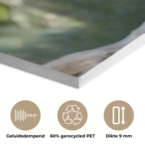 Arend - Hout - Wit - Planten PET vilt klein -closeup_NL