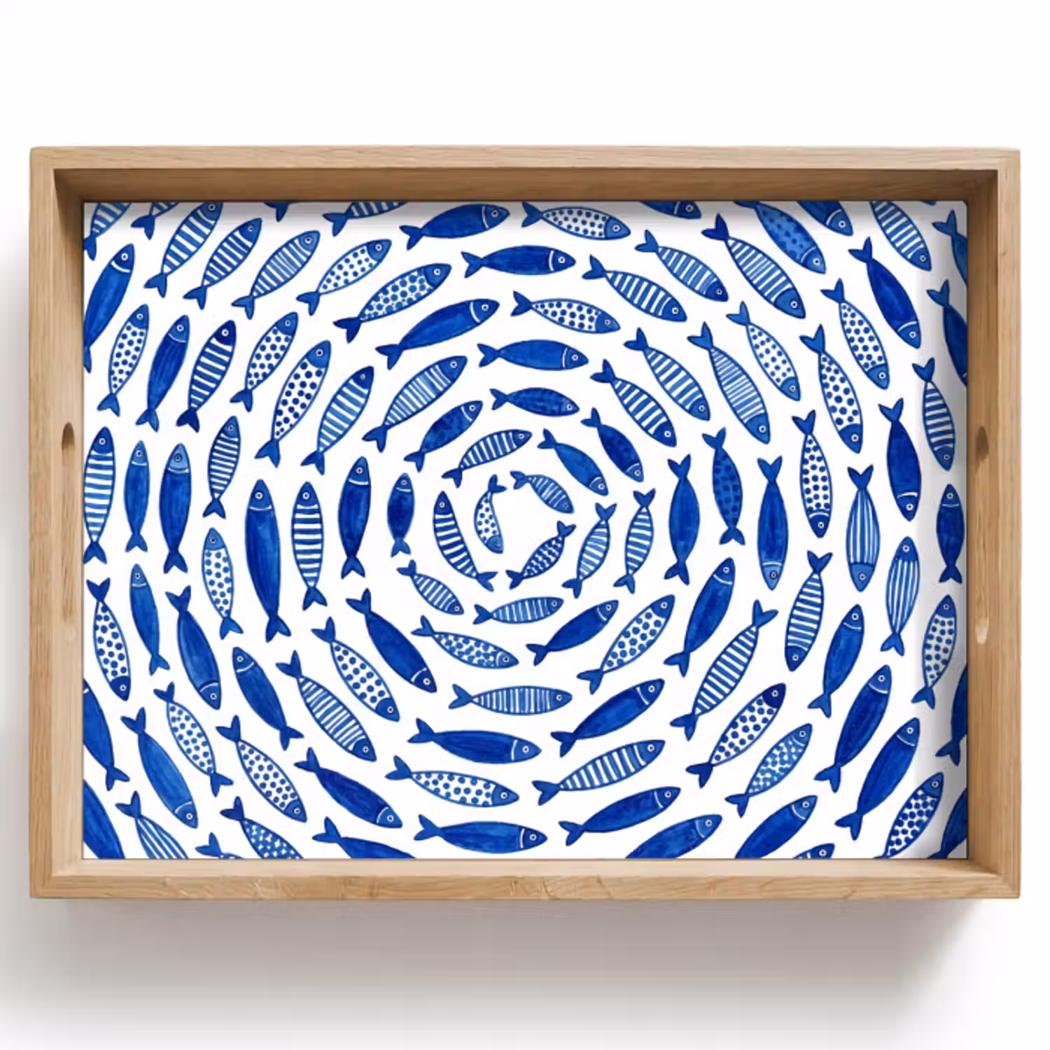 Dienblad - Vis - Patroon - Onderwater - Abstract - Blauw