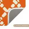 Oranje - Ruitpatroon - Wit WCmat klein 1009 -USP_AntislipNL