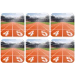 Sintelbaan - Stadion - Sport -Oranje onderzetter kurk middel -zkaufland3dotto