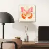 Oranje - Vlinder - Minimalistisch plexiglas 5mm klein -sfeer6