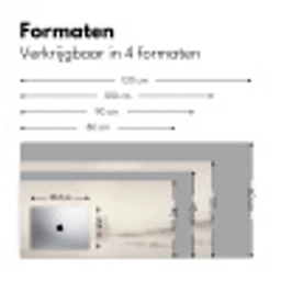 Boom - Mist - Sneeuw - Winter - Minimalistisch Muismat XXL klein -sfeer5