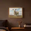Schaap - Bloemen - Weide Light Box met batterij (Wandlamp) middel -sfeer4