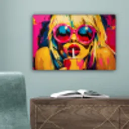 Zonnebril - Roze - Vrouw - Rietje canvas 2cm klein -sfeer4
