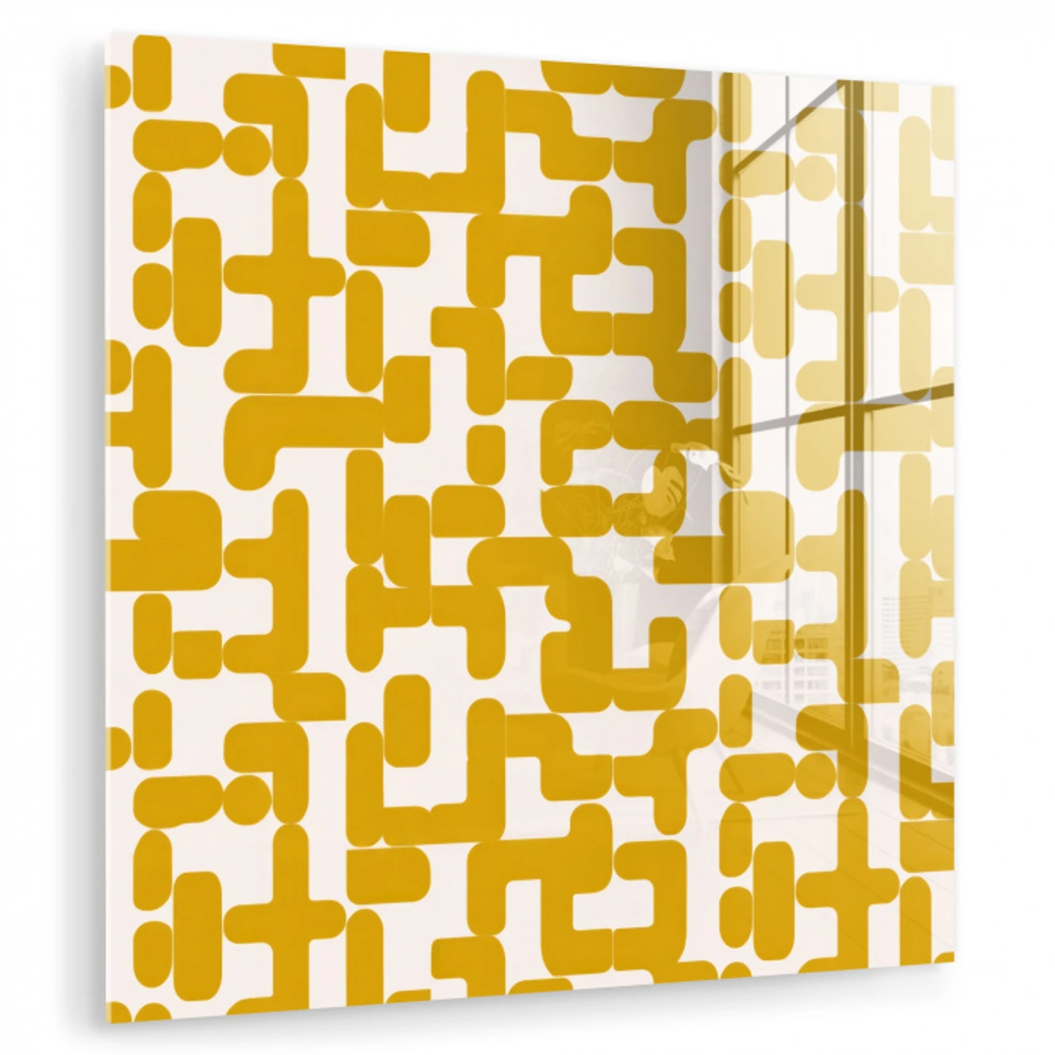 Geel - Beige - Patroon plexiglas 5mm klein 11 -zzzproduct_nieuw