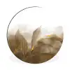 Marmer - Goud - Bruin - Textuur - Marmerlook Wandcirkel aluminium klein -3d