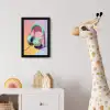 Koptelefoon - Mintgroen - Draad fotolijst zwart zonder passe partout klein -usfeer4_kinderkamer