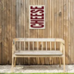 Vintage - Rood - Decoratie - Japandi Tuinposter op houten frame 2 cm dik klein -sfeer4