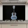 Ukelele - Delfts - Blauw - Muziek keuken achterwand spatscherm klein -3d_website