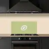 Kiwi - Lijntekening - Minimalistisch - Groen keuken achterwand spatscherm klein -sfeer1