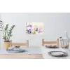 Lavendel - Vlinder - Bloemen Muursticker klein -eettafel