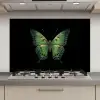 Vlinder - Groen - Diepte keuken achterwand spatscherm klein -3d_website