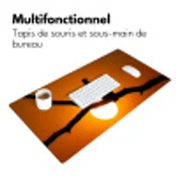 Gier - Tak - Zon - Oranje Muismat XXL klein -zsfeer4_frans