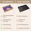 Bloemen - Blauw - Roze Dienblad Rechthoek middel -USP_VergelijkingNL