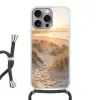 Duinen - Strand - Zee Hoesje iPhone 16 Pro Max met koord klein -3d