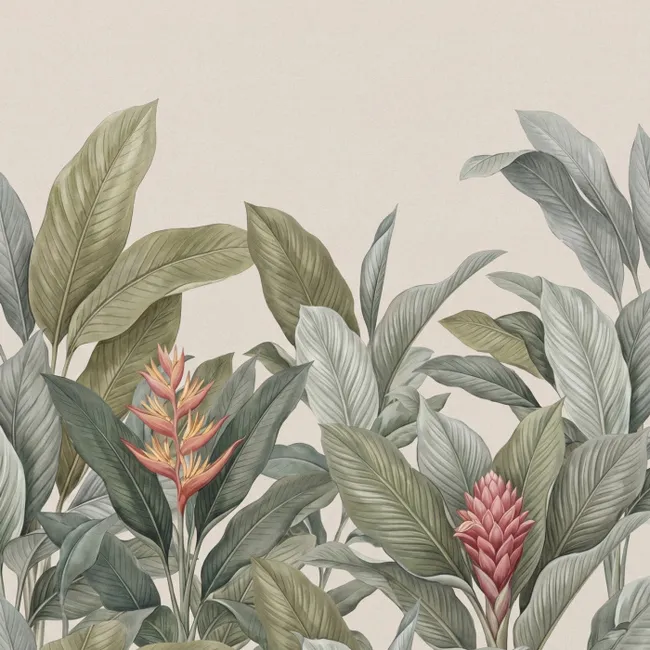 Behang - Tropisch - Planten - Modern - Groen