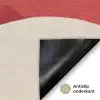 Illustratie - Kerstman - Rendieren - Rood Deurmat klein -antislip_NL