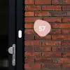 Effen roze - Traditioneel Naambord Organisch middel -sfeer1