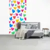 Hartjes - Kleurrijk - Patroon - Levendig fotobehang vinyl groot -slaapkamer
