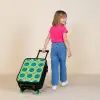 All smiles groen Kinderkoffer - Zwart klein -sfeer1