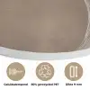 Verf - Bruin - Japandi Akoestische PET Vilt - Rond klein -closeup_NL
