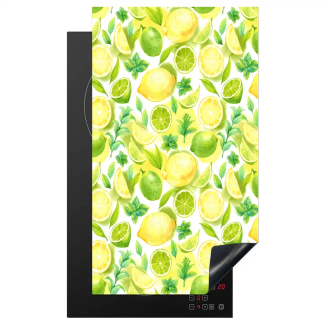 Citroen - Geel - Limoen - Groen Inductie beschermer vinyl 3mm middel 564 -3d