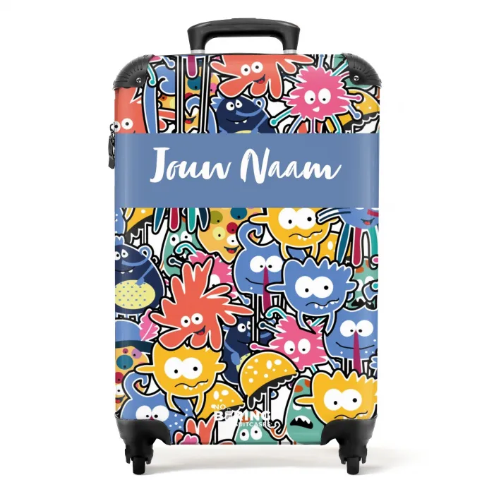 Beestjes met Grote Oogjes NBS - Handbagage koffer - Kinderen Unisex middel -productfoto_recht